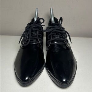 Steve Madden worth st Glossy pointed toe Black Lace-Up business work Shoes